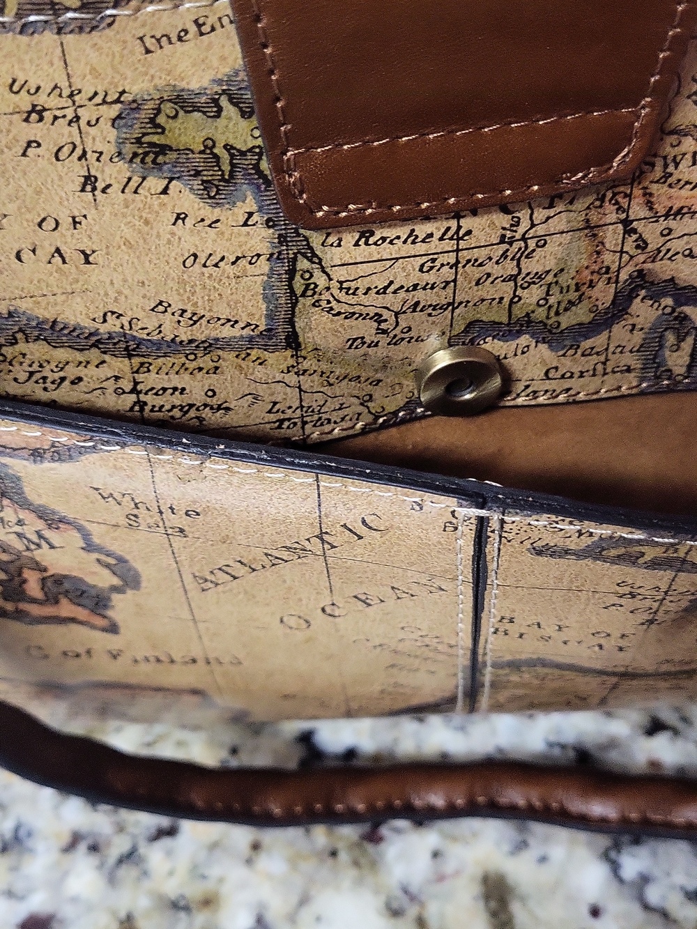 Patricia Nash Euro Map Rienzo Satchel - Picture 6 of 14